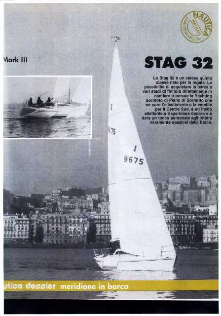 Rivista Nautica: test Stag 32 Rivista Nautica: test Stag 32